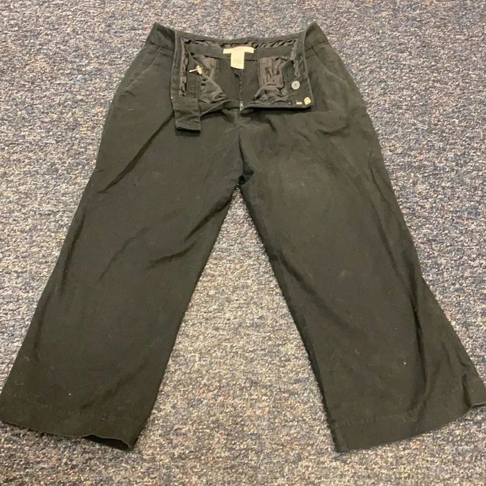 Merona Wide Leg Black Capris sz. 8